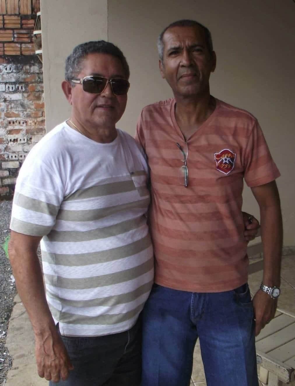 Os aposentados João dos Santos Gonçalves, o Coruja, e Sebastião Amaral Os aposentados João dos Santos Gonçalves, o Coruja, e Sebastião Amaral